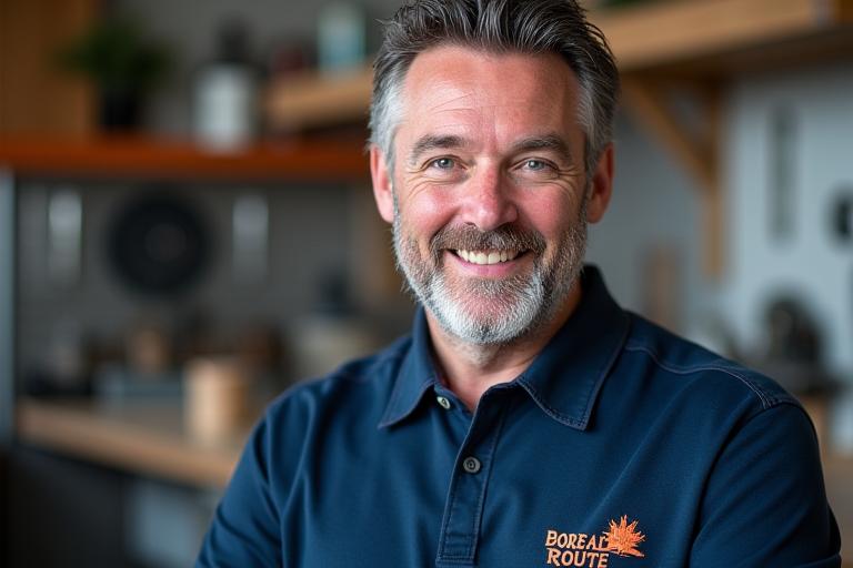 Portrait de Marc Dubois, Chef d'atelier Boreal Route
